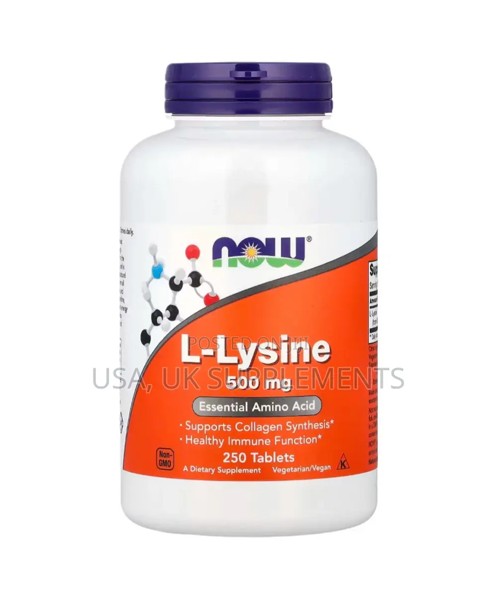 Now L-Lysine 500mg 250tablets