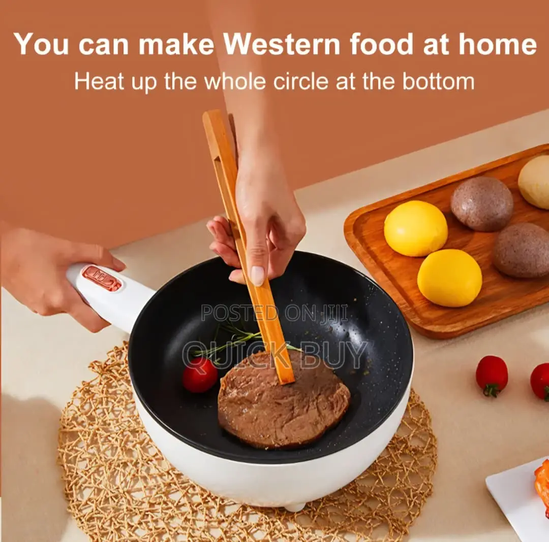4l Multifunctional Electric Wok 2-in-1 Non-Stick Electric Frying Pan