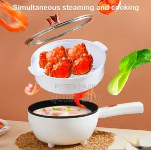 4l Multifunctional Electric Wok 2-in-1 Non-Stick Electric Frying Pan