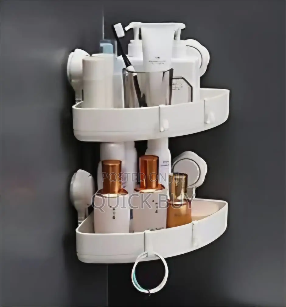 2pcs Suction Corner Storage Racks