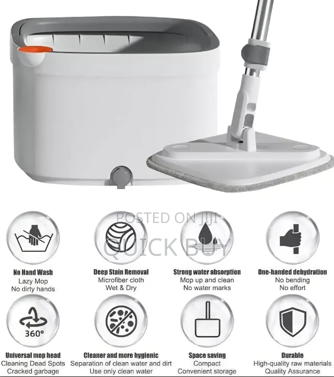 Lazy Spin Mop And Bucket Cleaning System