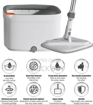 Lazy Spin Mop And Bucket Cleaning System