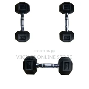 5kg Hex Exercise Dumbell- Black
