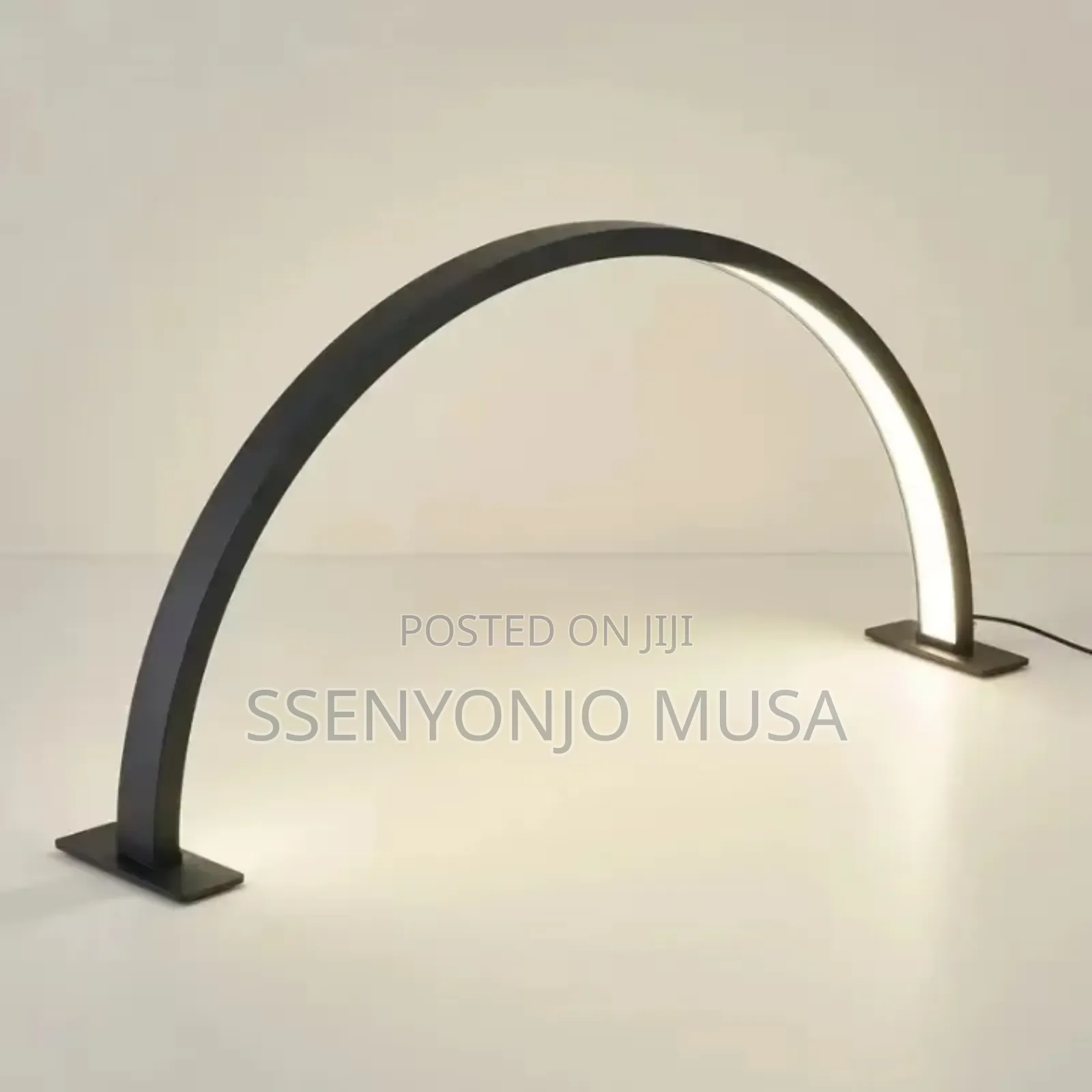 Half Moon Led Nail Desk Lamp – Adjustable Brightness, 3 Color Modes.