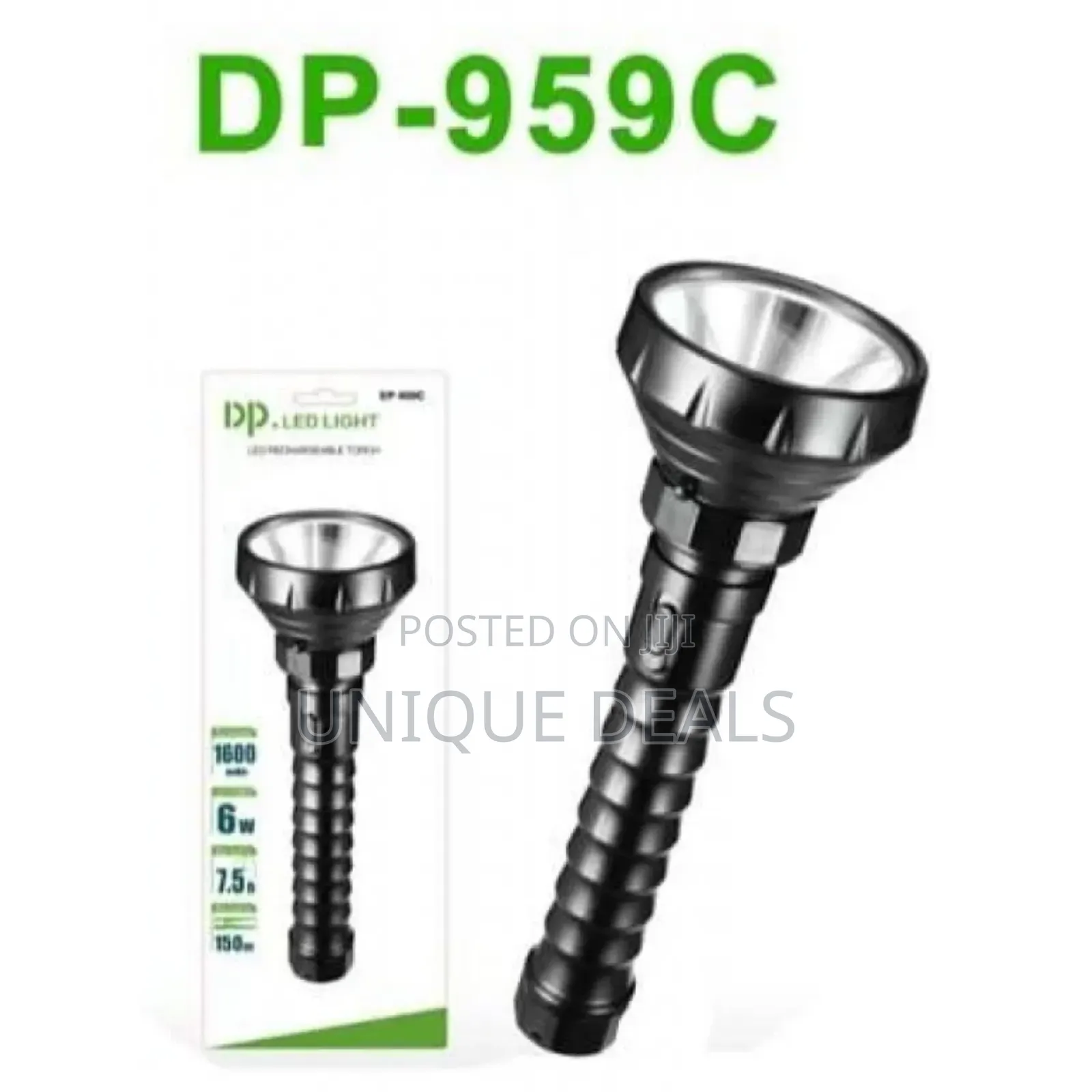 Dp Led Rechargeable Torch Flashlight