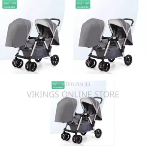 A Tandem-Style Double Shenma Twin Stroller