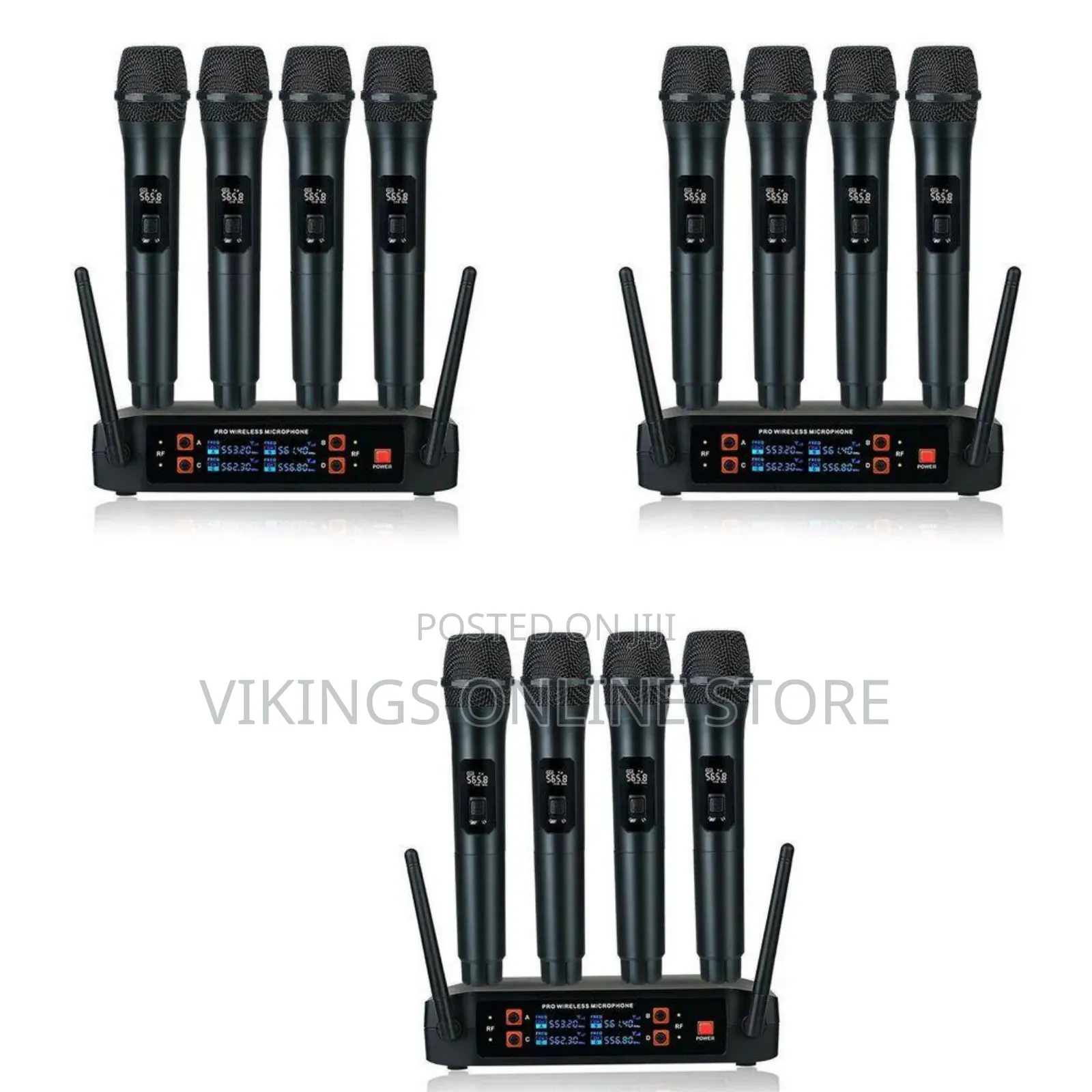 4-Channel Professional Wireless Microphone System