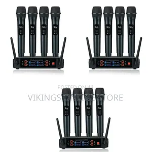 4-Channel Professional Wireless Microphone System