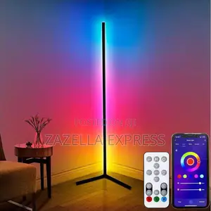 Smart Led RGB Corner Floor Lamp With RGB Remote