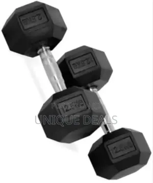 Body Maxx Rubber Hex Dumbells 12.5 Kg X 1 Pair
