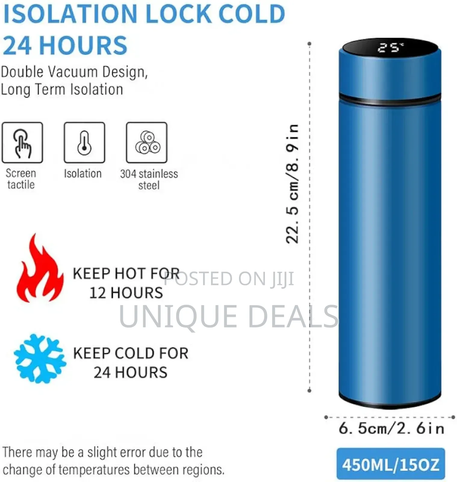 Smart Water Bottle Stainless Steel Vacuum Flask