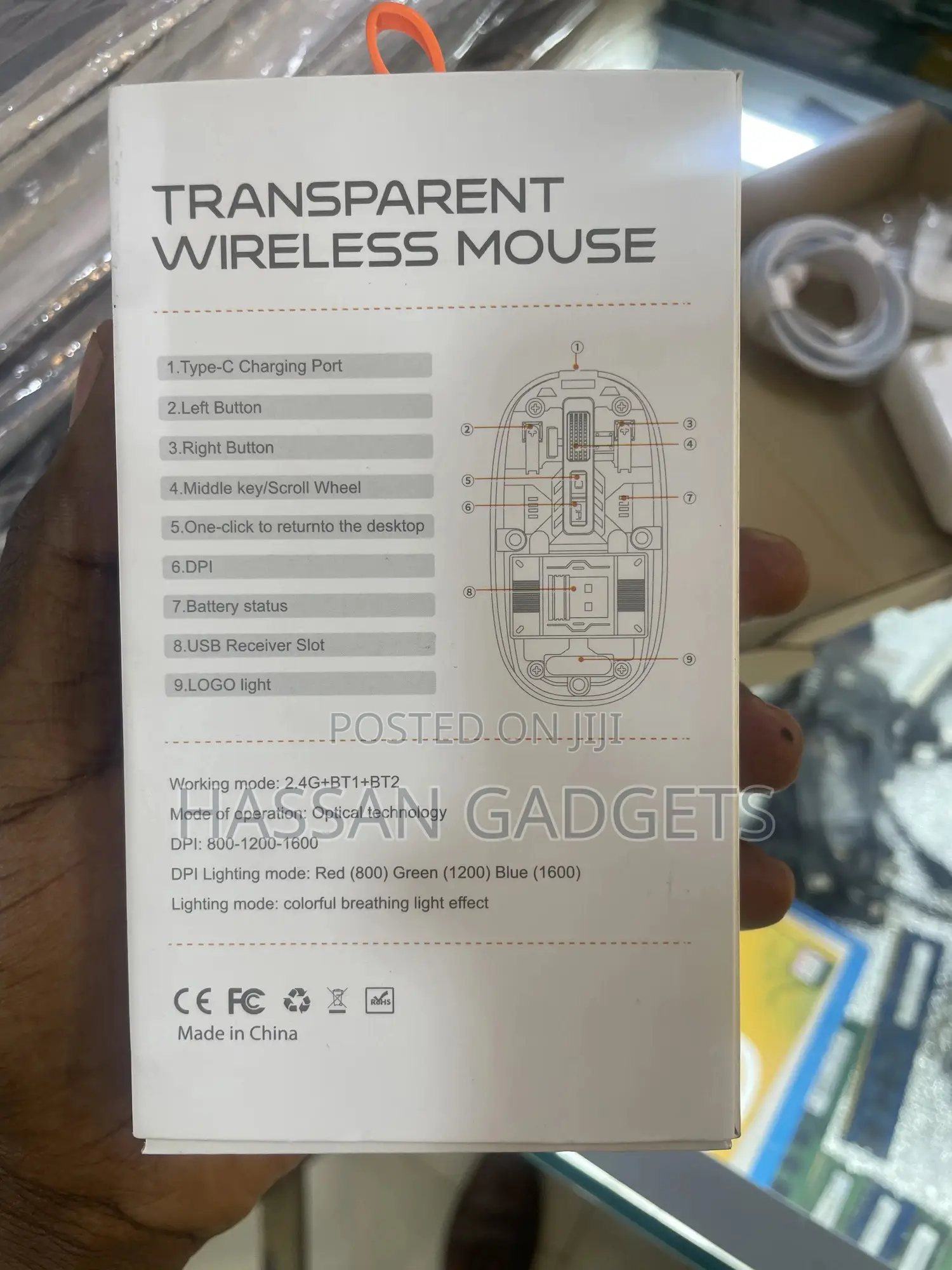 Transparent Wireless Mouse