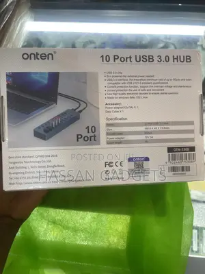 10 Port 60w Powered Usb Hub, Usb 3.0 Port Hub With Individual Power