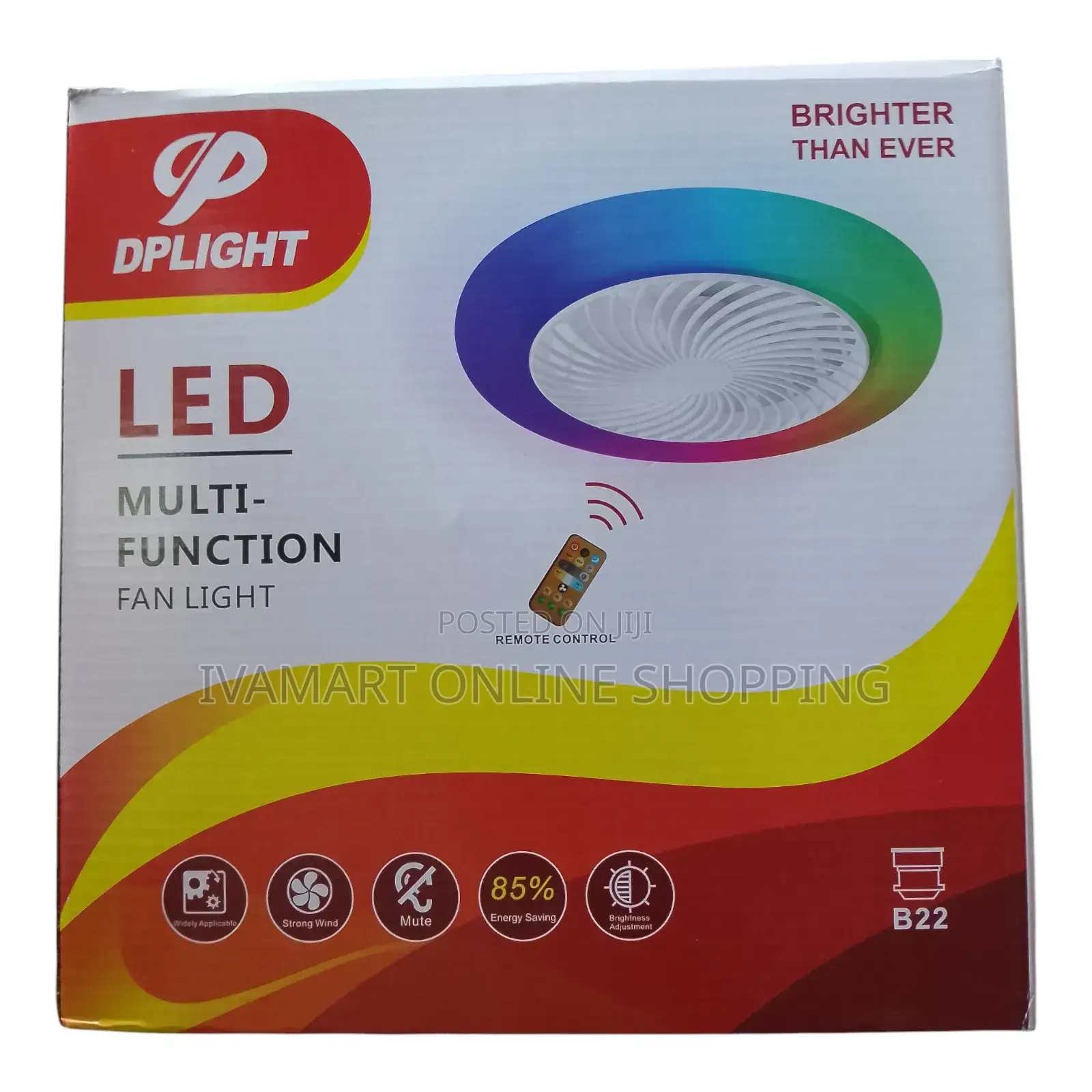 Dplight Led Multi-Function Fan Light - Remote Control, Color Changing