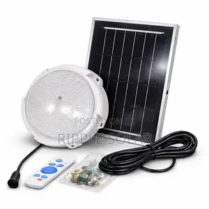 100w Solar Ceiling Light With Panel Remote Indoor Lighting Kampala