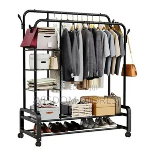 Double Pole Cloth Rack(Bearing 68kg)