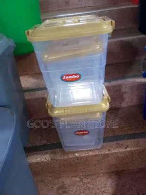 4pcs Plastic Food/Cereals Storage Containers Plastic Food Storage C