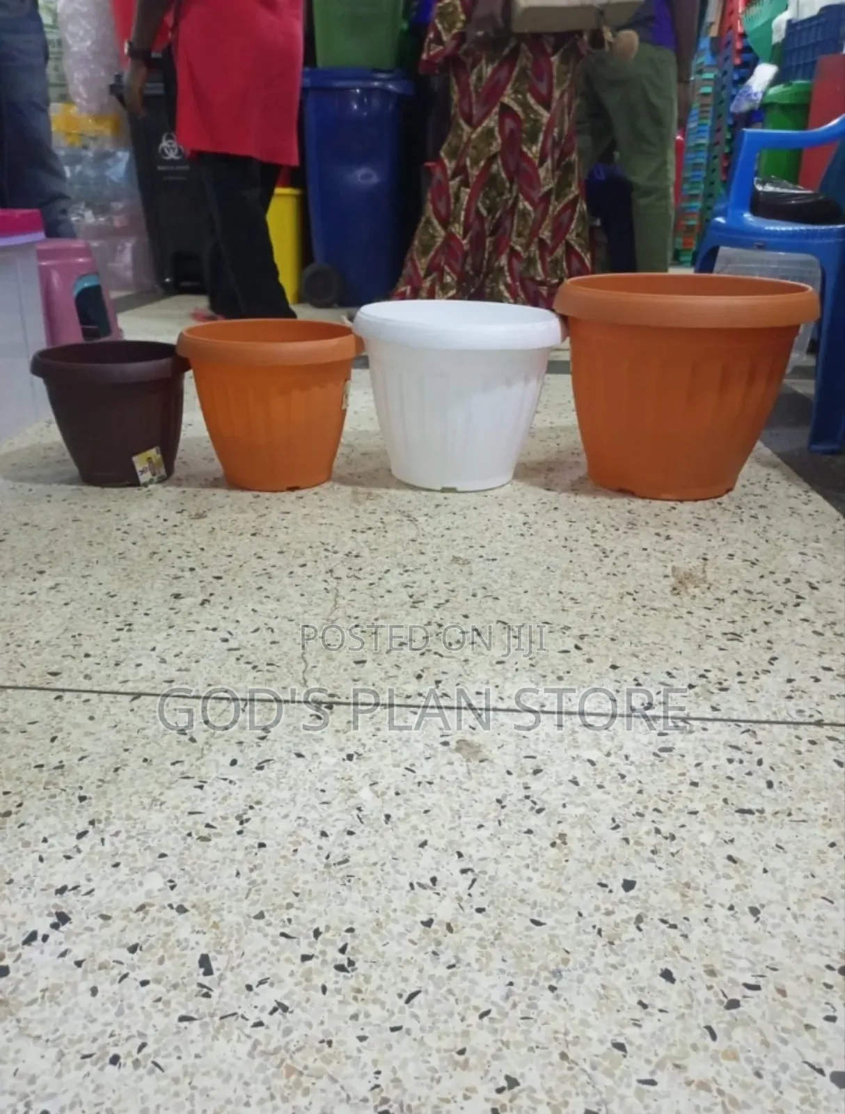 All Sized Round Imported Plastic Flower Pots