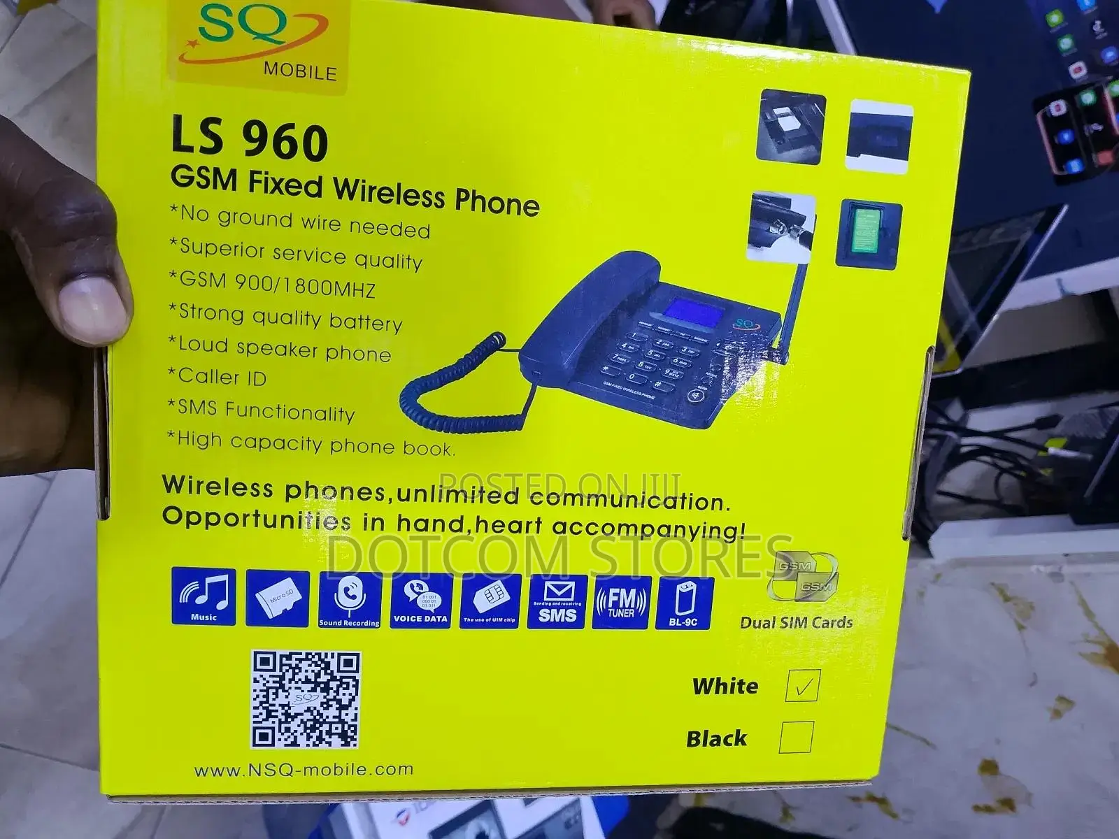 Sq Mobile Ls-960 Dual Sim GSM Wireless Landline Desktop Phone
