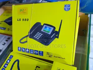 Sq Mobile Ls-980 Dual Sim GSM Wireless Landline Desktop Phone.