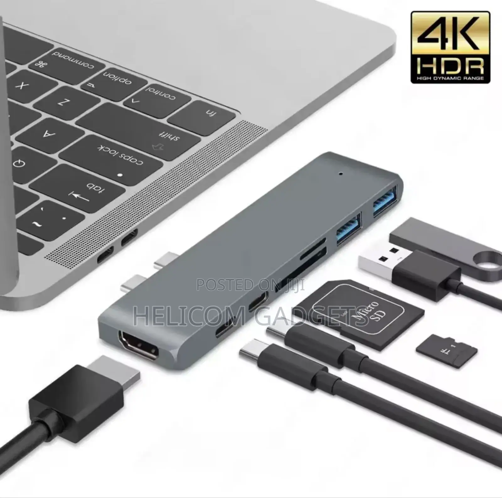 Type C Hd4k Card Reader Hub With Usb