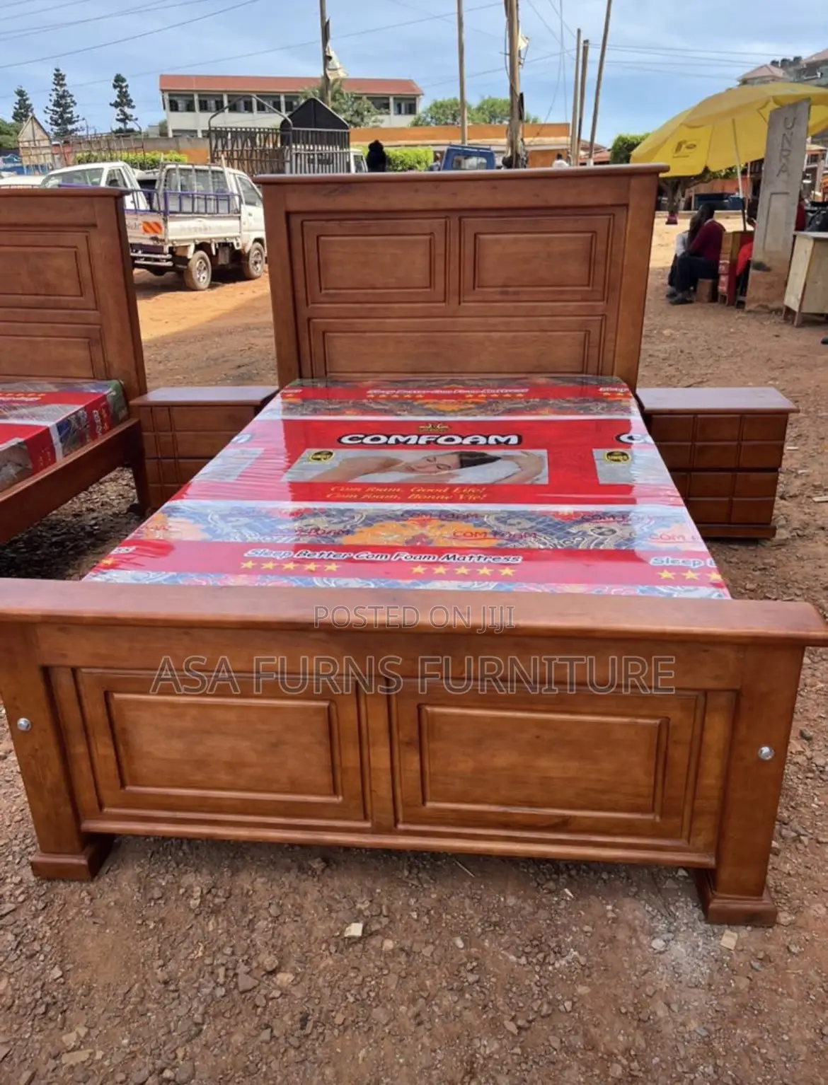 4by6 Bed and Side Drawers