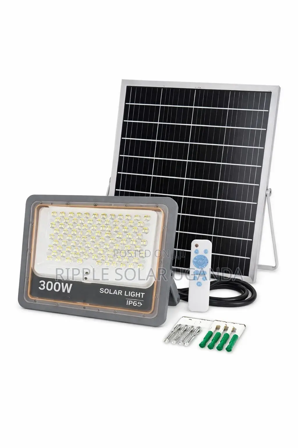 300w Solar Flood Light Outdoor Waterproof Security Light Kampala