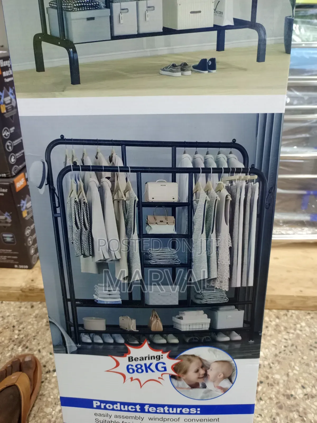 Multifunctional Drying and Storage Cloth Rack - Bearing 68kg