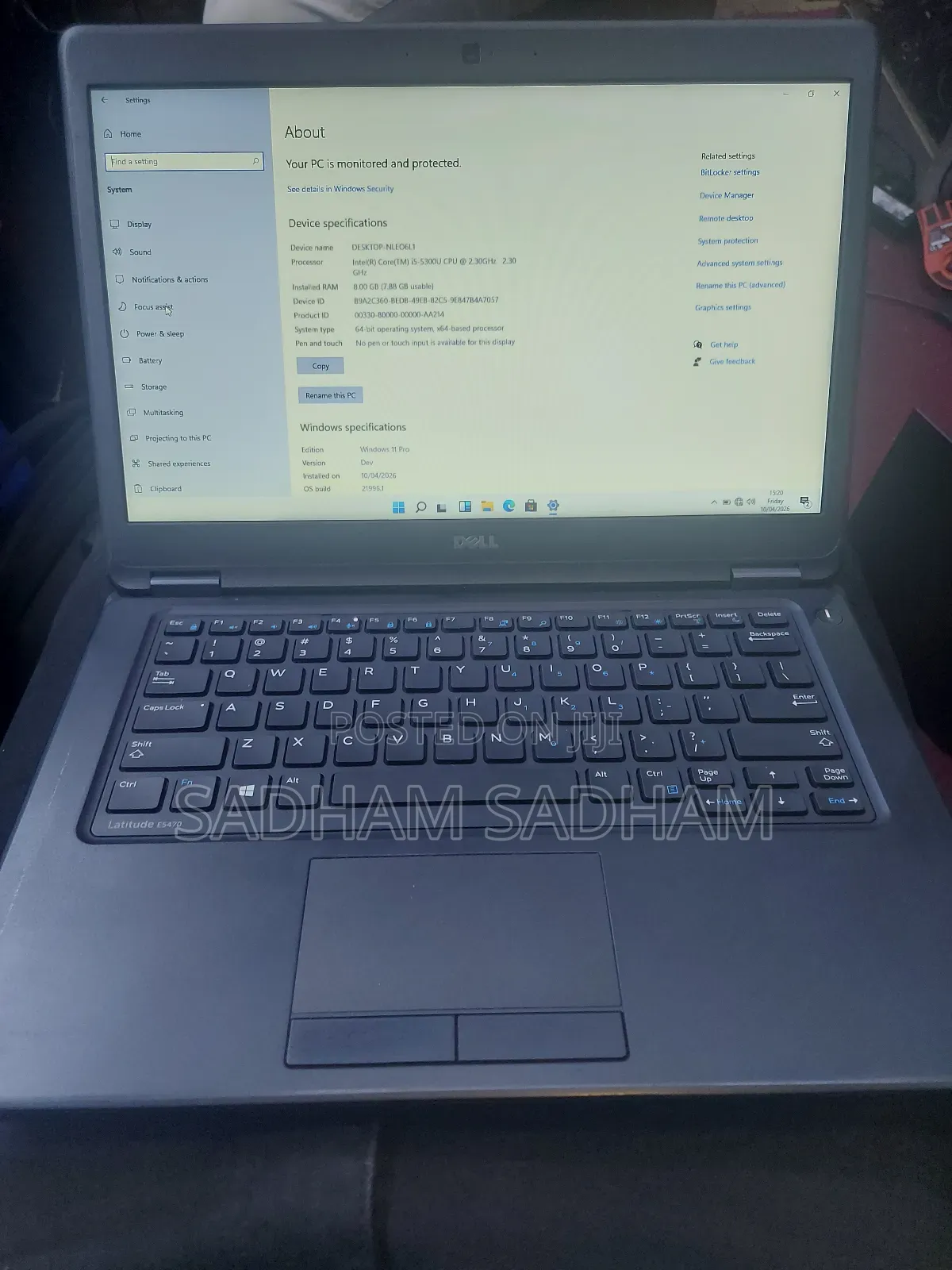 Laptop Dell Latitude E5440 8GB Intel Core i5 SSD 128GB