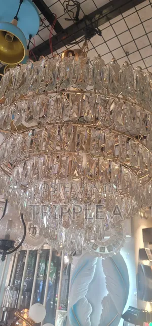 Gold Finish Light Fixture Chandelier