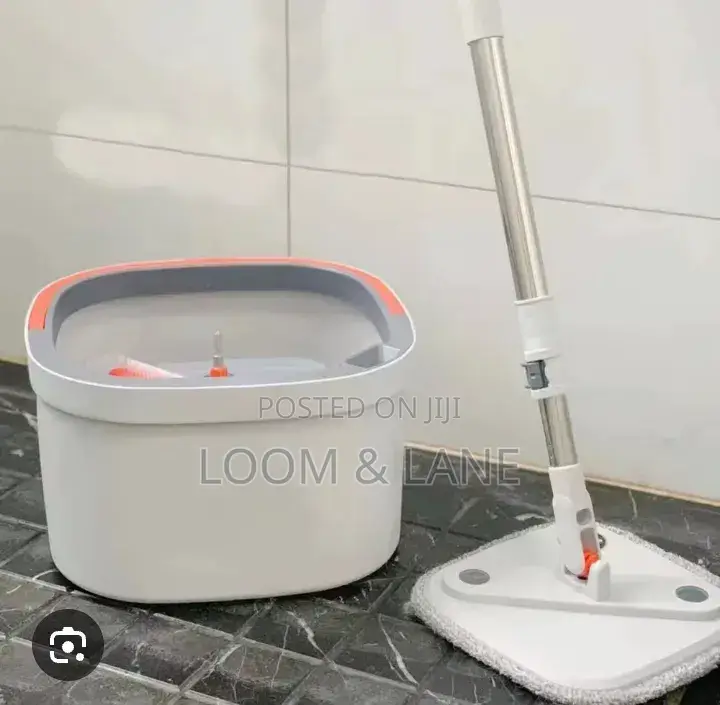 Lazy Spin Mop and Bucket Cleaning System