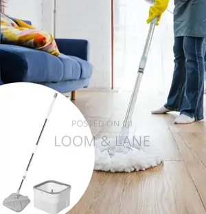 Lazy Spin Mop and Bucket Cleaning System