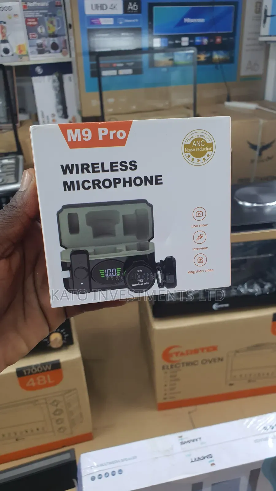 M9 Pro Wireless Microphone Button-Like