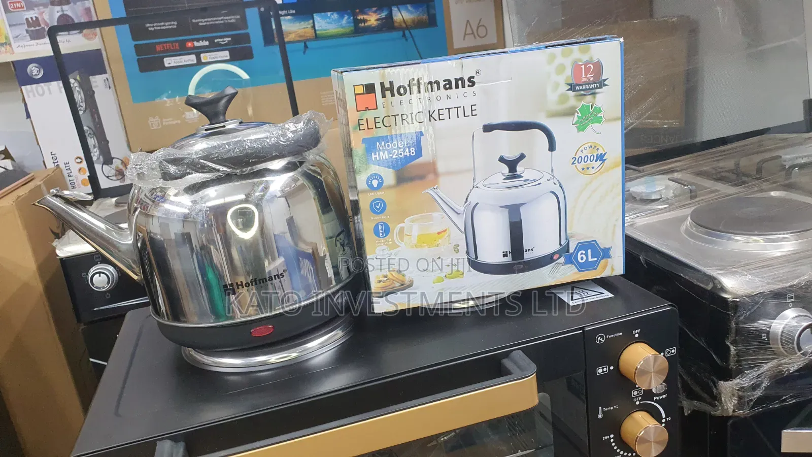 Electric Kettle 6l Hoffmans Hm-2548 2000w