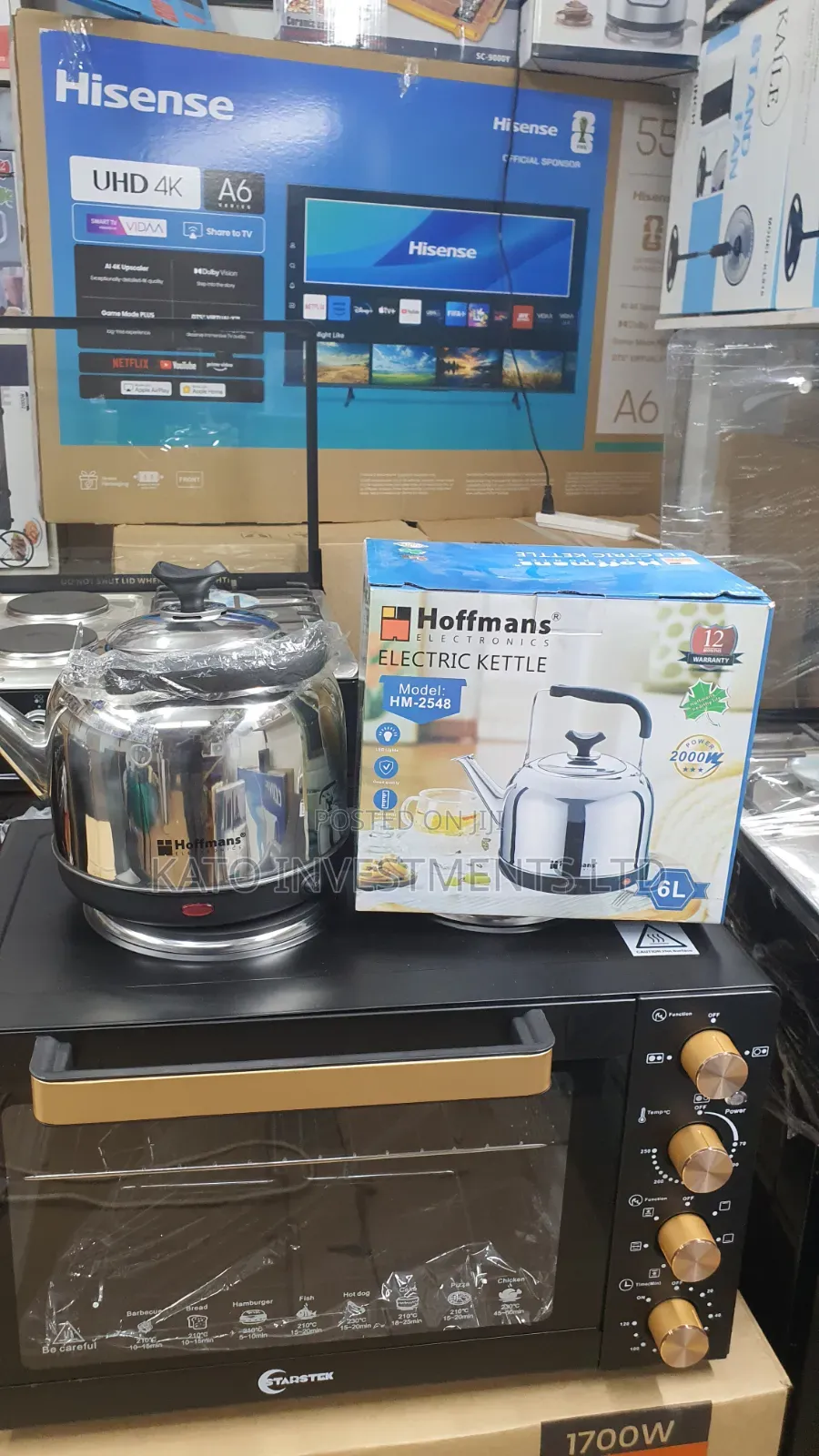 Electric Kettle 6l Hoffmans Hm-2548 2000w