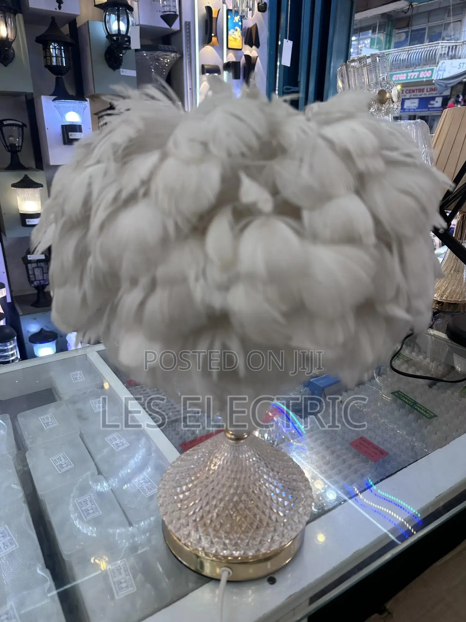 Furry Bedside Lamps