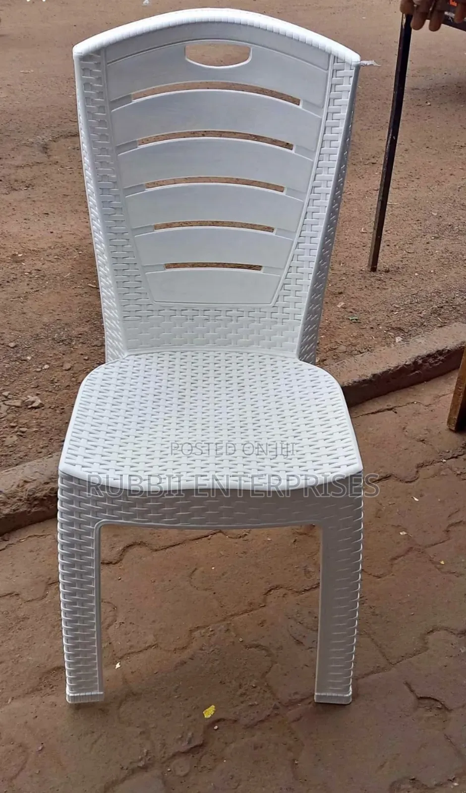 Plastic Stackable Dining Chair ~ White