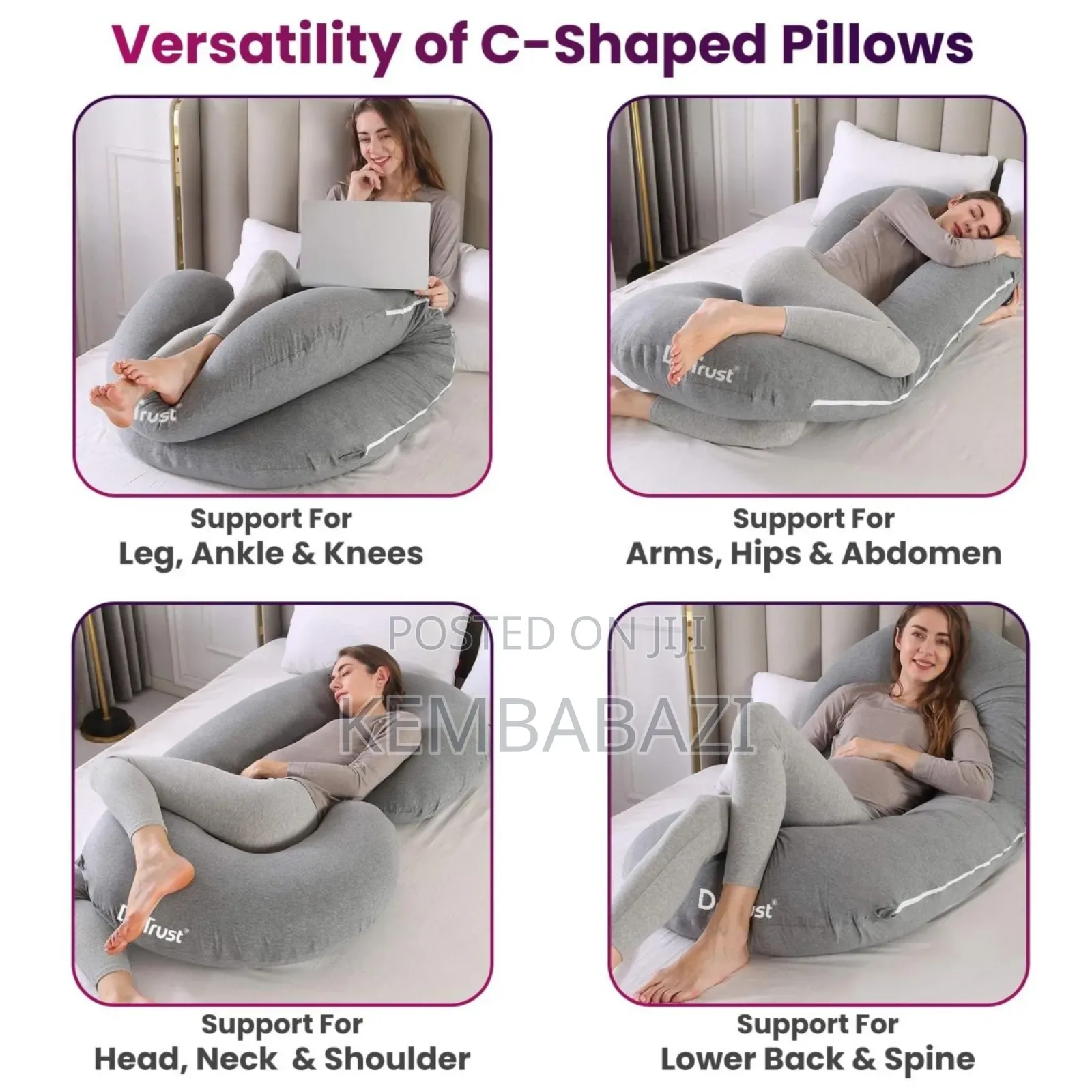 C-Shaped Pregnancy and Maternity Pillow
