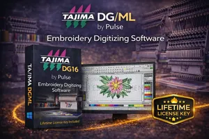 Tajima Dg/Ml by Pulse 16 - 15 | Embroidery Digitizing Software