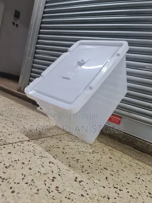 White Cover Plastic Storage Boxes Plastic Storage Boxes 60litres