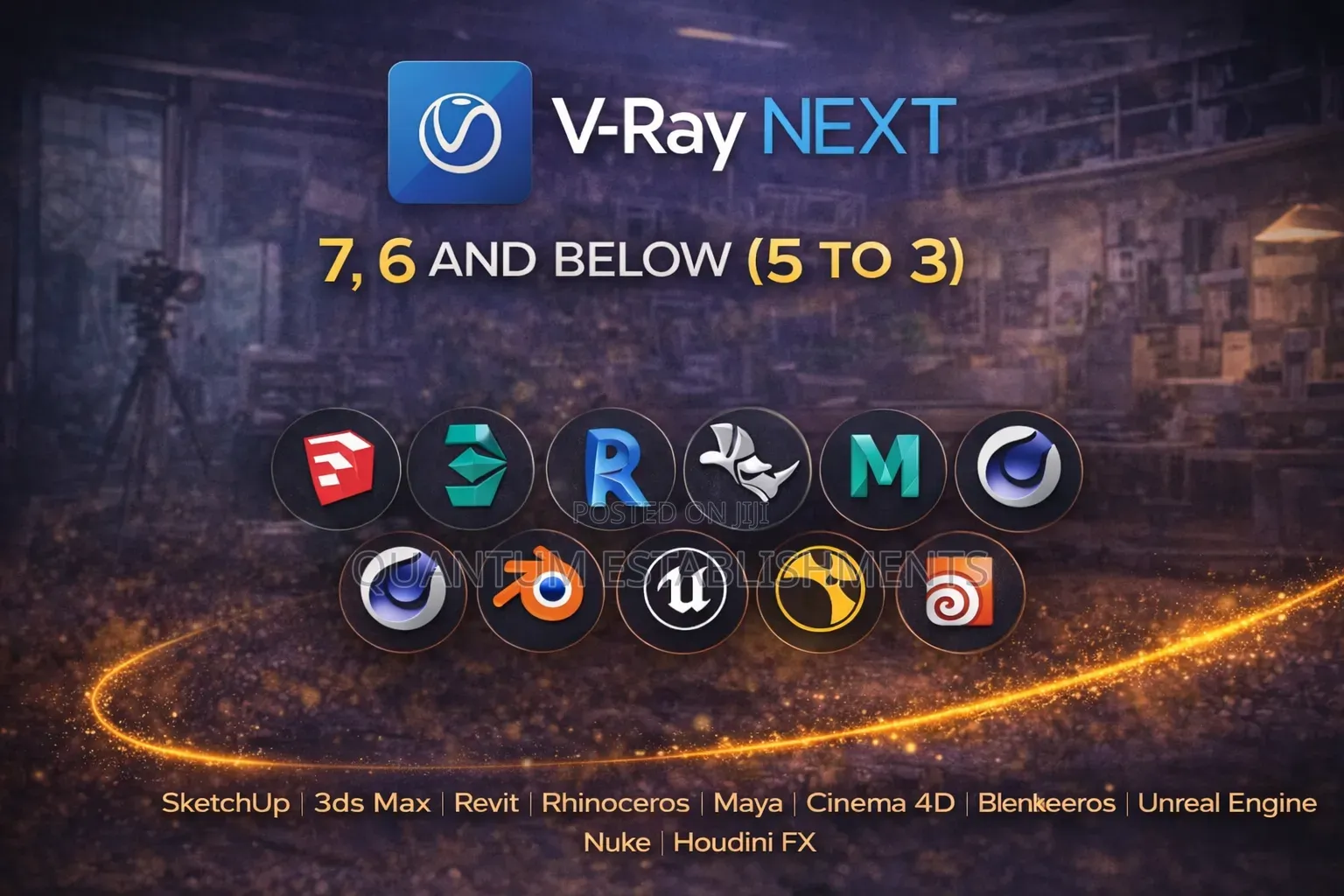 V-Ray 7, 6 Below | for Sketchup, 3ds Max, Revit, Maya More