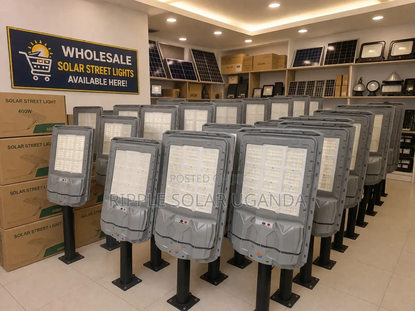 400w Solar Street Light Waterproof All-in-one Kampala