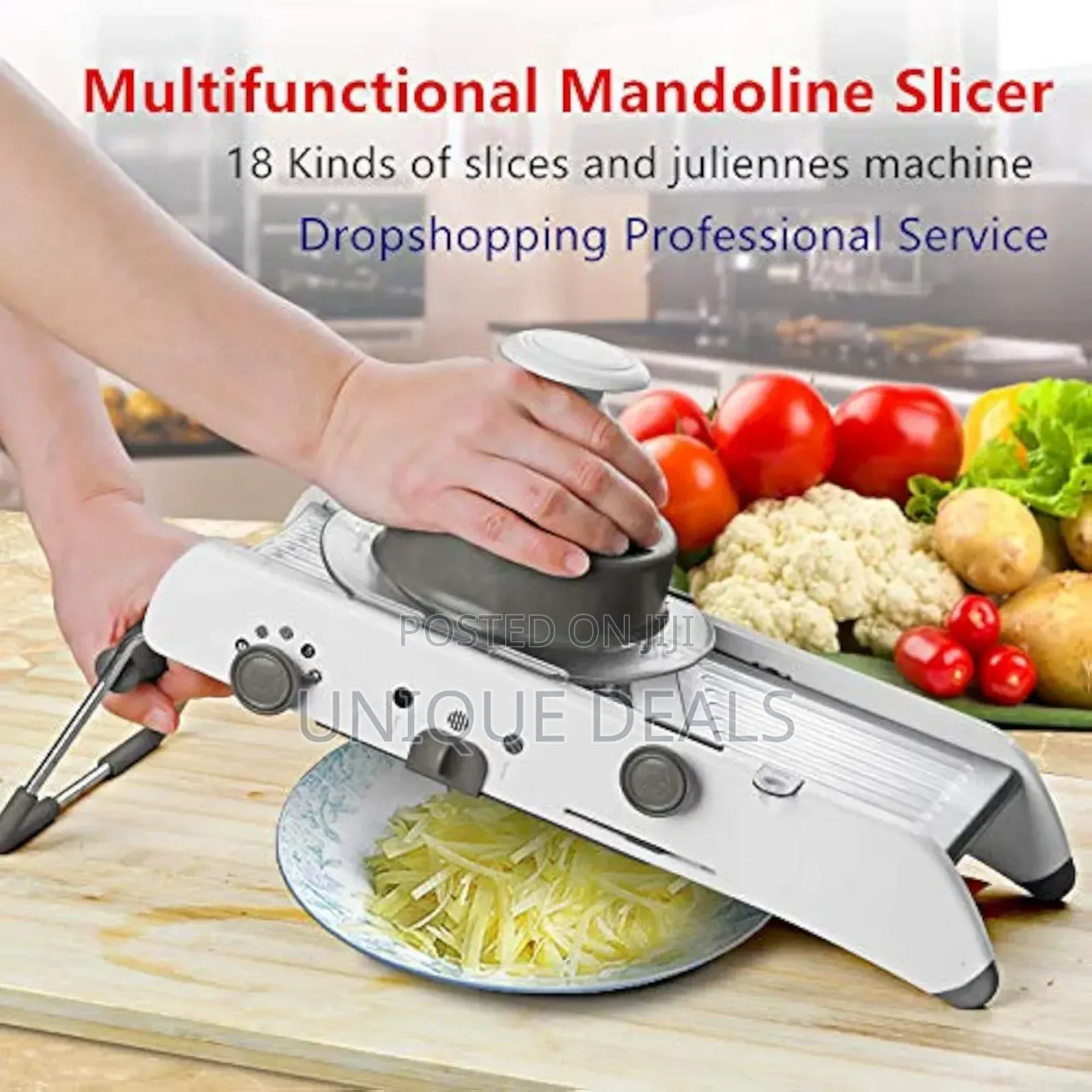 Mandoline Vegetable Slicer, Professional Adjustable Kitchen Slicer