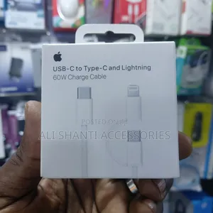 60w Usb-C to Usb-C and Lightning Charging Cable