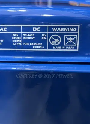 Yamaha Gasoline Generator 8500d-A