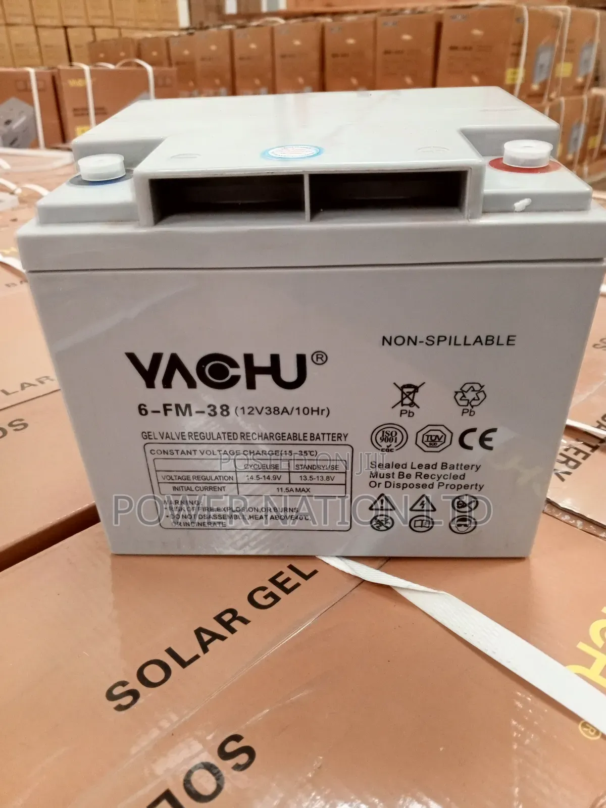 38ah Non Spillable Solar Battery