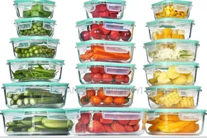 Vtopmart 18 Pack Glass Food Storage Containers