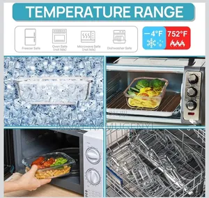 Vtopmart 18 Pack Glass Food Storage Containers