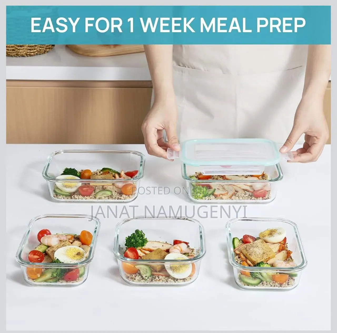 Vtopmart 18 Pack Glass Food Storage Containers