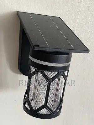Solar Garden Wall Light Waterproof Outdoor Fence Lamp With Panel